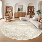 Round Rug 8ft, Circle Rug for Dining Room Table, Dining Room, Nursery Room by Restydon