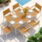 Outdoor Dining Set for 6, Patio Table and Chairs Set - Image 7
