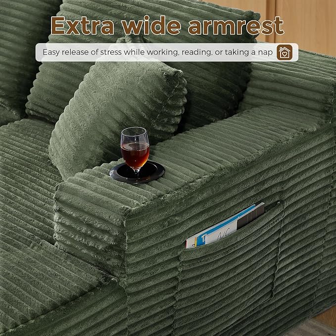 133" Oversized Cloud Boneless Sofa Couch - Image 4