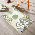 RoomTalks Boho Green Cute Bathroom Rugs Bath Mat Non Slip Washable, Modern by RoomTalks