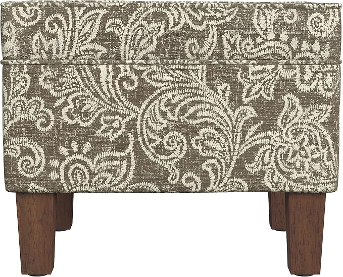 Homepop Home Decor |K7646-A880| Upholstered Modern Rectangular Storage Ottoman - Image 6