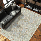 4x6 Area Rug for Bedroom Beside Rug, Laundry Room, Washable Non-Slip Low Pile by Unknown