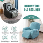 Genina Recliner Chair Cover, Stretch Reclining Chair Covers, Recliner Sofa - Image 6