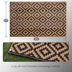 SAND MINE Reversible Mats, Plastic Straw Rug, Modern Area Rug, Large Floor Mat - Image 2