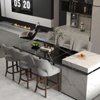 VKNOW Bar Stools Set of 4, Modern Counter Stools - Image 4