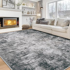 Aelenmu 10x14 Area Rugs for Living Room Dining Room Washable Black | Soft by Aelenmu