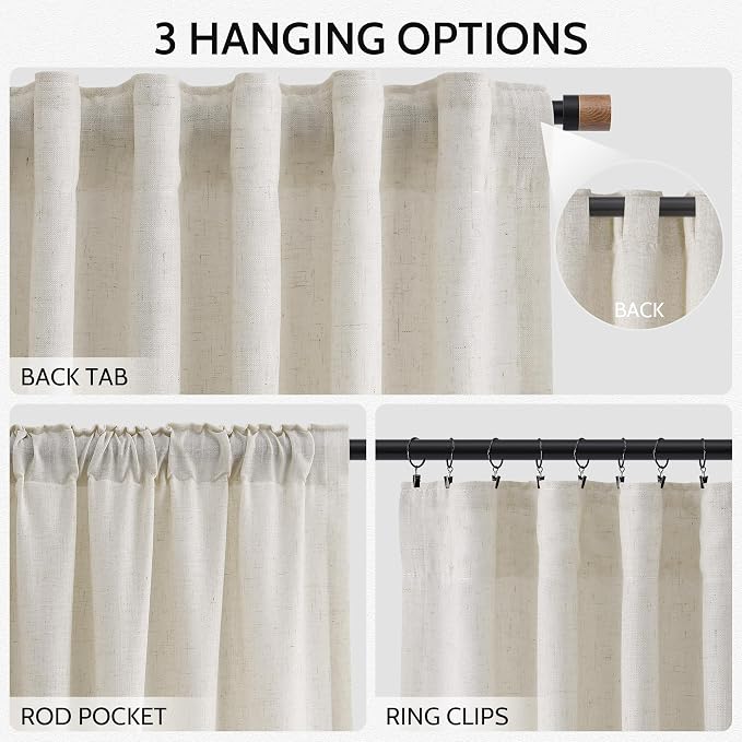 Mousse White Curtains 90 Inches Long - Image 2