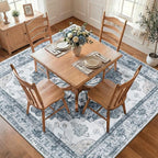 RELEANY Washable Area Rug, Square 8'x8', Water Repellent, Pet Friendly - Image 2