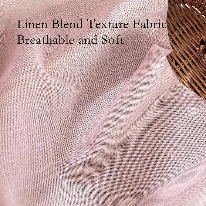 MYSKY HOME Pink Sheer Curtains for Girls Bedroom 84 Inches Long Girl Curtain - Image 5
