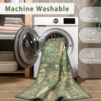 Washable Rugs 8x10 Area Rug for Living Room, Dining Room-Tree Green | Ultra - Image 4