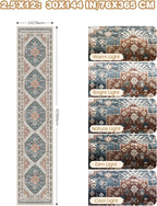 Runners for Hallway 12ft, Non-Slip Long Bathroom Rugs, Living Room, Soft - Image 2