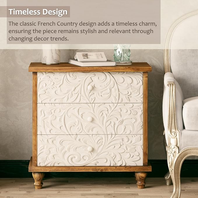 3 Drawer Farmhouse Dresser - Image 3