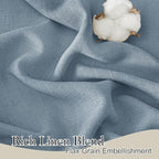 RYB HOME Short Linen Sheer Curtains - Image 2