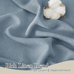 RYB HOME Linen Semi Sheer Curtains - Image 2