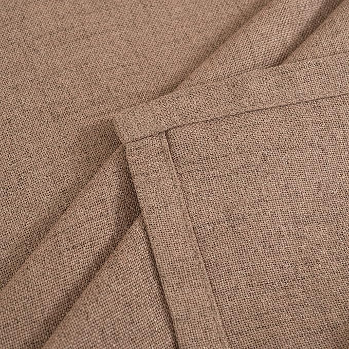 YoungsTex Linen Semi Sheer Curtains 45 Inch Length - Image 8