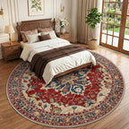 RELEANY Washable Area Rug, Round 10ft, Water Repellent, Pet Friendly, Vintage - Image 2