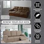 ULTICOR 8-Pieces Recliner Sofa Covers, Yarn Dyed Stretch Reclining Couch Covers - Image 4