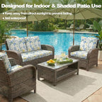 CALBODE 12 Pcs Stretch Indoor/Outdoor Seat Cushion Covers, - Image 5