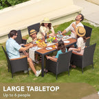 Devoko Dining 7 PCS Furniture, Patio Conversation Set - Image 4