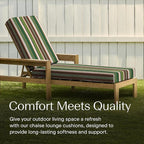 Honeycomb Outdoor Chaise Lounge Cushion - Image 3