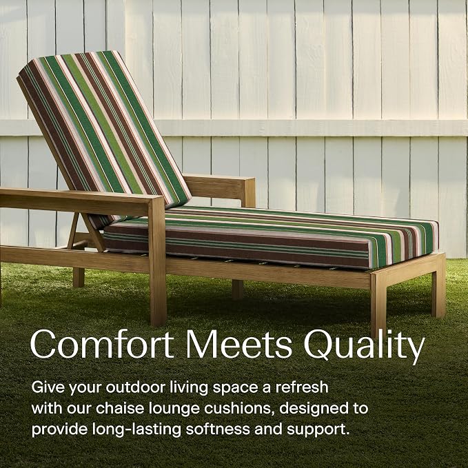 Honeycomb Outdoor Chaise Lounge Cushion - Image 3
