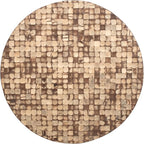 East at Main Mila Brown Coffee Table – Round Boho Pedestal Table - Image 6