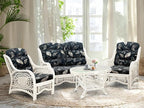 Malibu Lounge Loveseat Sofa Natural Rattan Wicker Handmade Design - Image 4