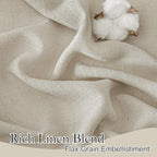 RYB HOME Sheer Curtains 102 inches, Extra Long Floor to Ceiling Curtains | Half - Image 4