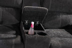 Betsy Furniture Modern Fabric Recliner Sofa Set, Loveseat w/Console, Recliner - Image 5