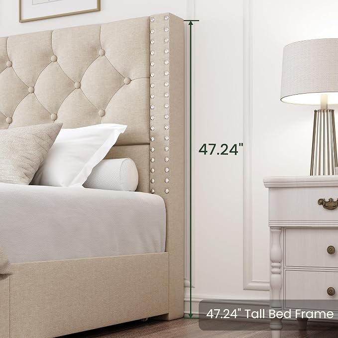 LARMACE Queen Size Bed Frame - Image 9