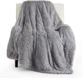 Bedsure GentleSoft Fluffy Grey Throw Blanket, Soft Sherpa Fleece Fuzzy Plush by Unknown