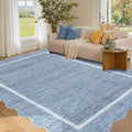 GarveeHome Scalloped 3x5 Washable Rug by GarveeHome