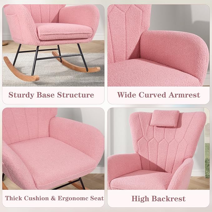 VECELO Rocking Chair Nursery - Image 7