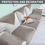 Couch Arm Covers, Couch Covers, Non-Slip Lace Armrest Covers, Headrest/Backrest - Image 4