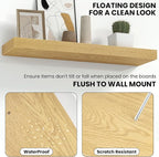 Fun Memories 67 Inch Fireplace Mantel Shelf, Deep Floating Shelves - Image 4