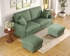 Kidirect 70in U Shaped Couch, Modular Sofa No Tool Assembly, Comfy Sectional by Kidirect