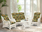 Malibu Lounge Loveseat Sofa Natural Rattan Wicker Handmade Design - Image 4