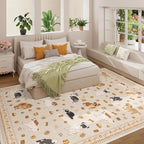DUKINO 8x10 Area Rug, Washable Dog Rugs - Image 7