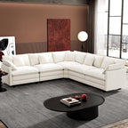 Ihanherry 114" V-Shaped Modern Sofa Modular Sectional Cloud Couch by iHanHerry