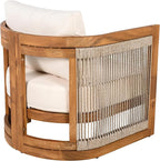 VilroCaz 4-Piece Patio Conversation Set, All Weather Sectional Sofa Set w/ 2 - Image 8