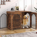 Hzuaneri 44.1" Wooden Dog Crate Furniture, Indoor Dog Kennel Dogs Cage by Hzuaneri