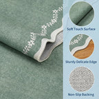 GarveeHome Round Area Rug 5ft Scalloped Washable Circle Rug - Image 4