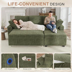 Hanherry 81" Sectional Couch - Image 4