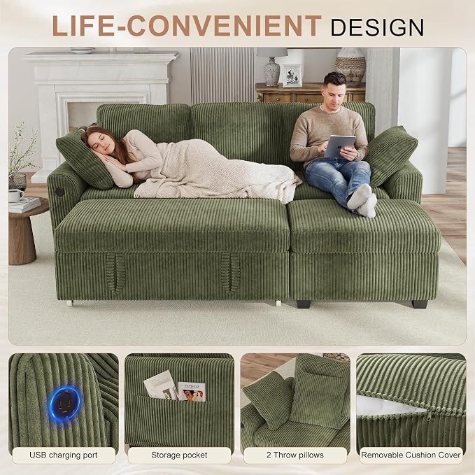 Hanherry 81" Sectional Couch - Image 4