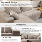 107.5" Cloud Sectional Couch - Image 5