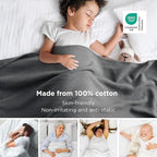 Bedsure GentleSoft 100% Cotton Blanket Queen Size - Image 2