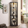 Glass Corner Display Cabinet by NALLBEIRRAA