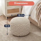 Ornavo Home Pouf Ottoman Foot Rest - Image 3