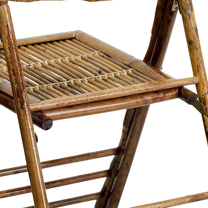 Flash Furniture Folding Bohemian Bamboo Chairs - Image 13