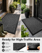 Front Door Mat Outdoor Entrance, 29.5" x 17" Heavy Duty Welcome Mat - Image 6